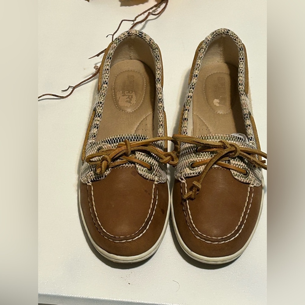 Brown and Tan Boat Shoes